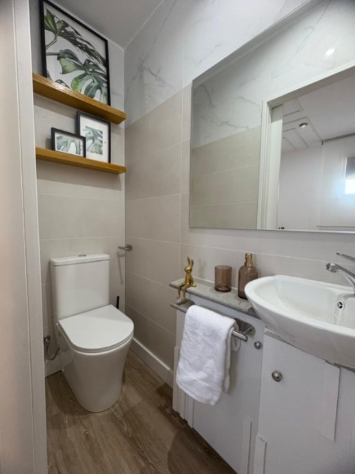 Aseo privado de la habitación Blanco en Casa Caro