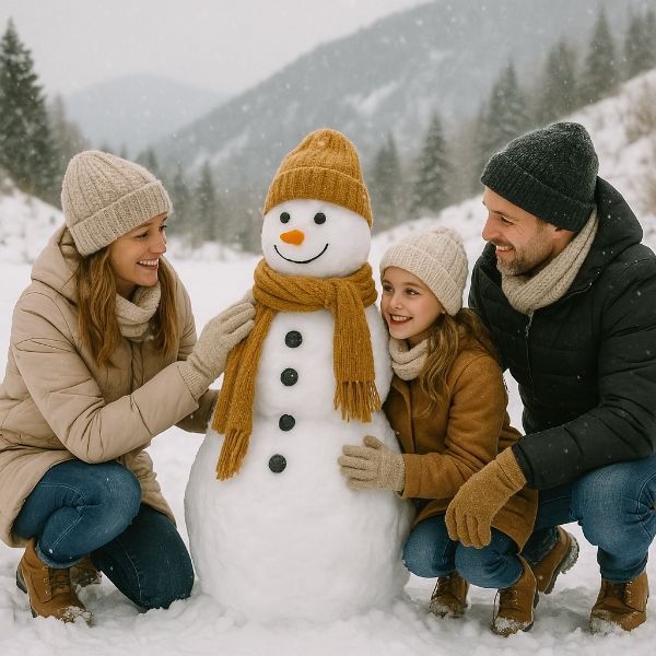 Invierno en familia en Asturias, con Casa Caro como alojamiento rural.